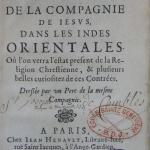 Relation de ce qui s'est passé dans les Indes Orientales