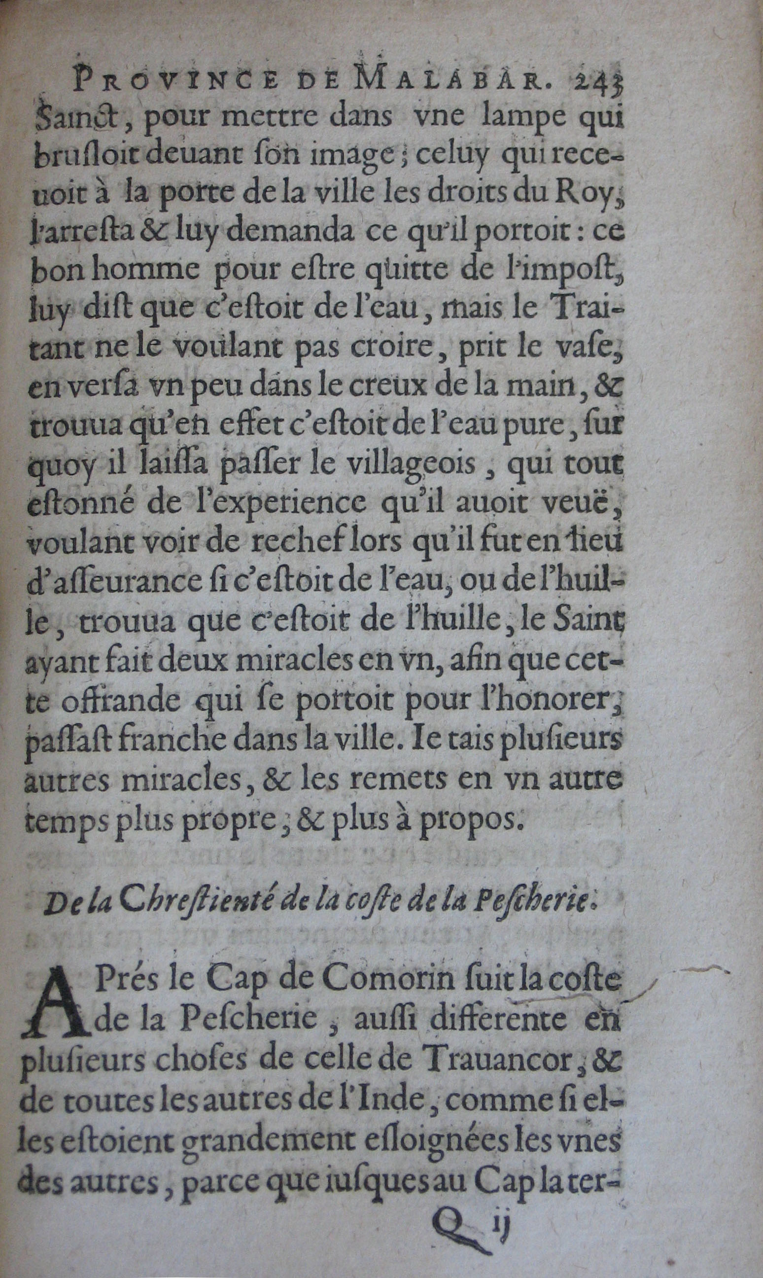 p. 243- De la Chrestienté de la coste de la Pescherie.JPG