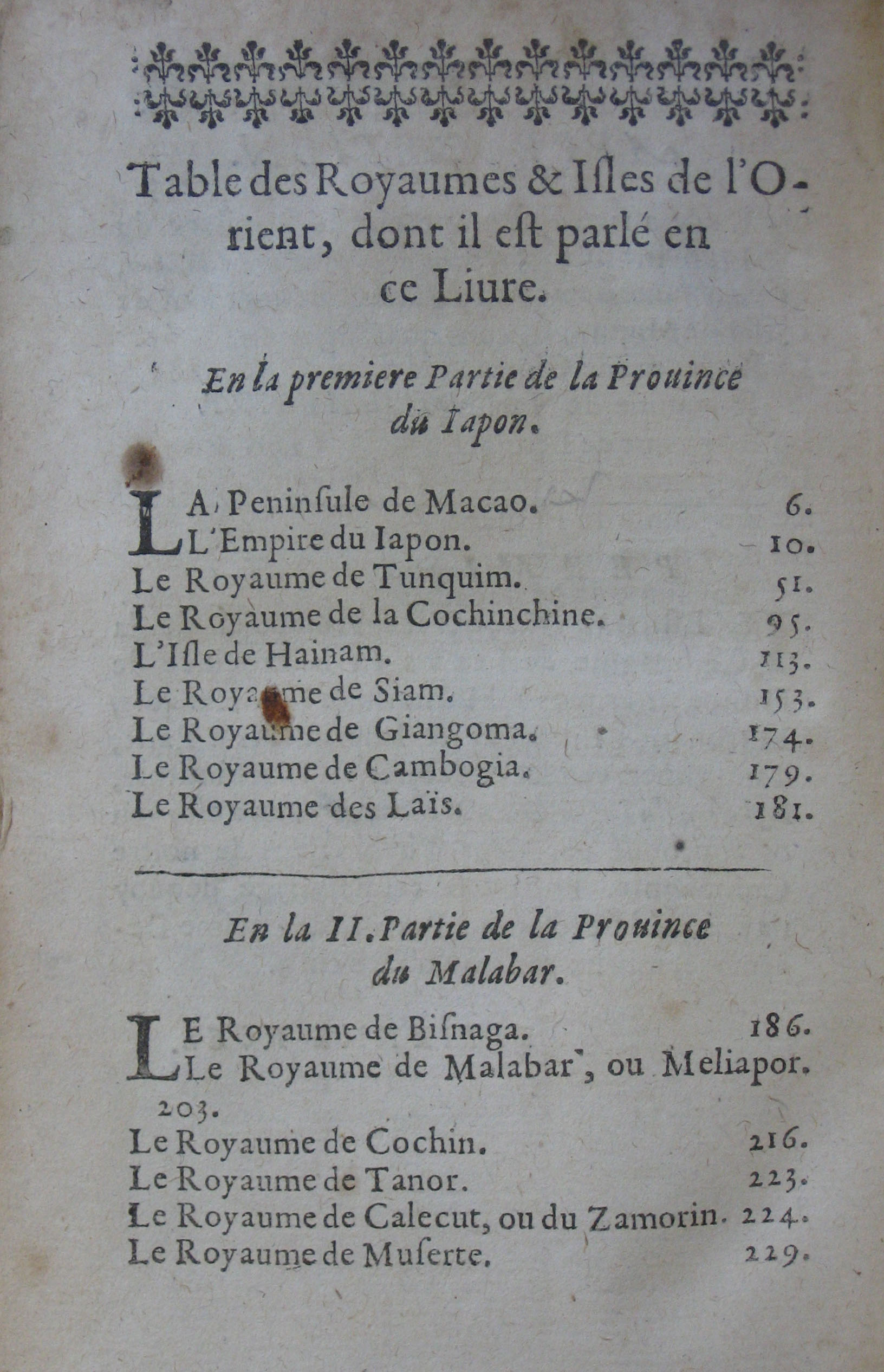 Table des Royaumes & Isles de l'Orient, dont il est paré en ce Livre i.JPG