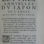 p. 1- LETTRES ANNUELLES DU JAPON DE L'ANNEE M. DC. XXV. XXVI. XXVII.JPG