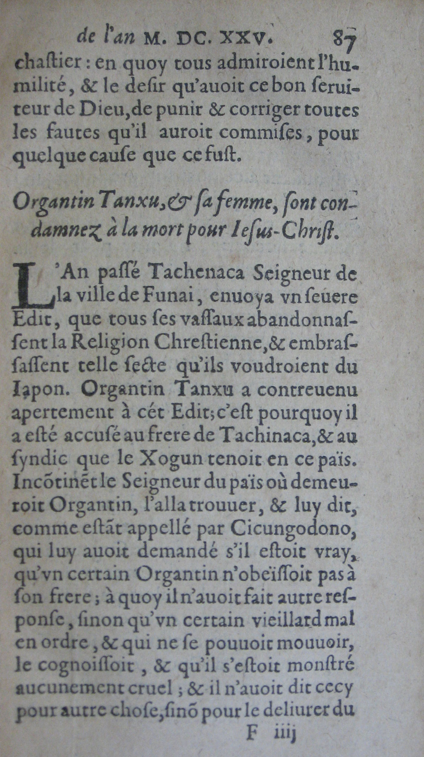 p. 87- Organtin Tanxu, & sa femme, sont condamnez à la mort pour Jesus-Christ.JPG