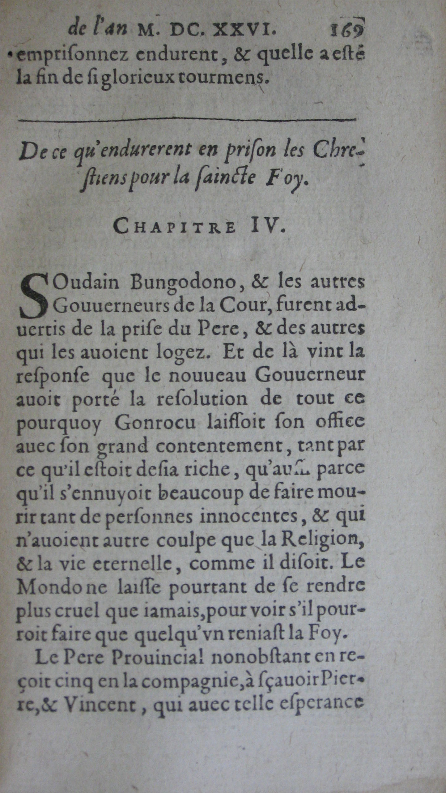 p. 169- De ce qu'endurerent en prison les Chrestiens pour la saincte Foy..JPG