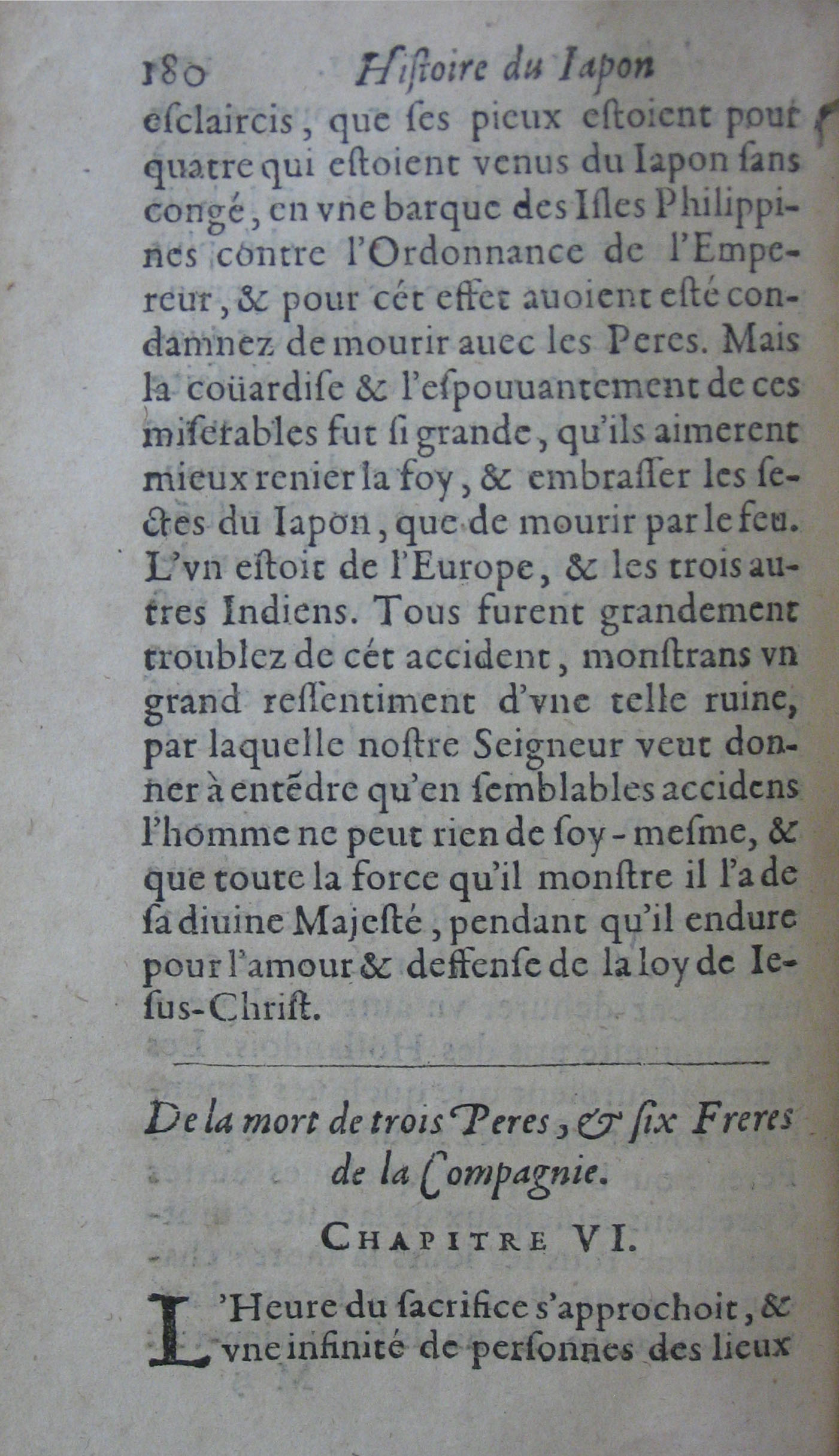 p. 180- De la mort de trois Peres, & six Freres de la Compagnie..JPG