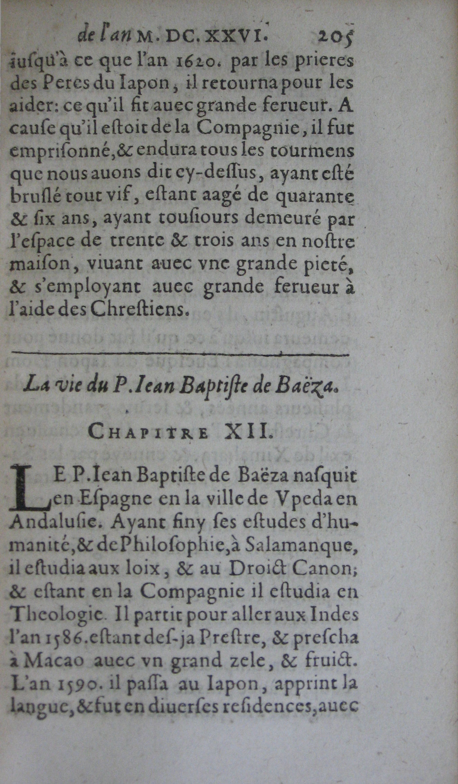 p. 205- La vie du P. Jean Baptiste Baëza..JPG