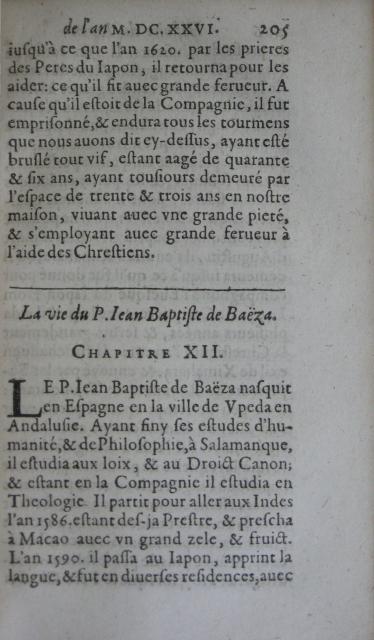 p. 205- La vie du P. Jean Baptiste Baëza..JPG