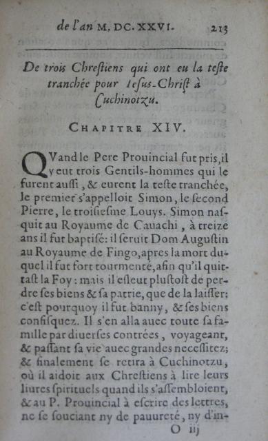 p. 213- De trois Chrestiens qui ont eu la teste tranchée pour Jesus-Christ à Cuchinotzu..JPG