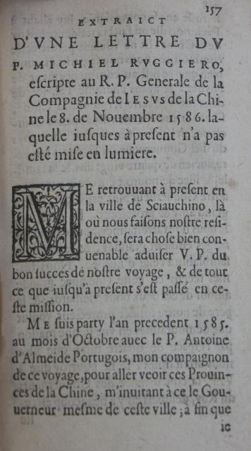 p. 157- EXTRAICT D'UNE LETTRE DU P. MICHIEL RUGGIERO,.JPG