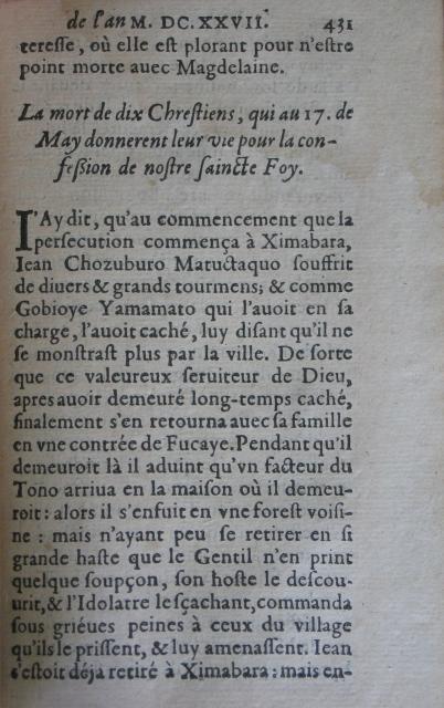 p. 431- La mort de dix Chrestiens, qui au 17. de May donnerent leur vie pour la confession de nostre saincte Foy..JPG