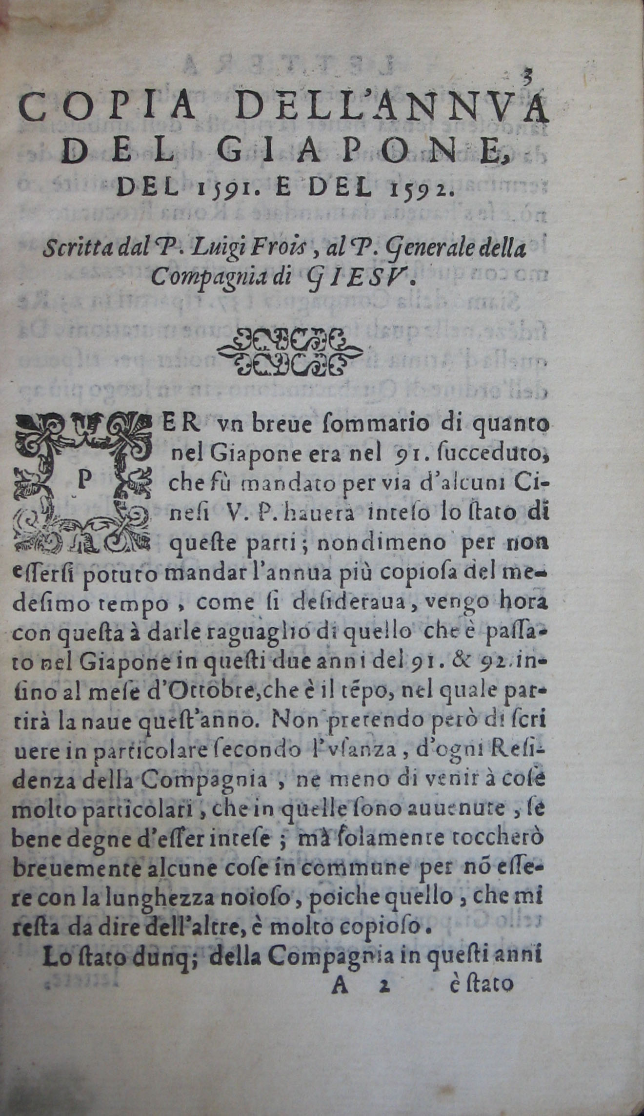 p. 3- Copia dell'annu del Giapone, del 1591. e del 1592..JPG