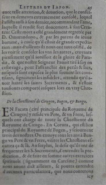 p. 45- De la Chrestienté de Cirugen, Bugen, & Bungo.JPG