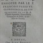 Lettre annuelle du Japon de l'an 1604 et de l'an 1605