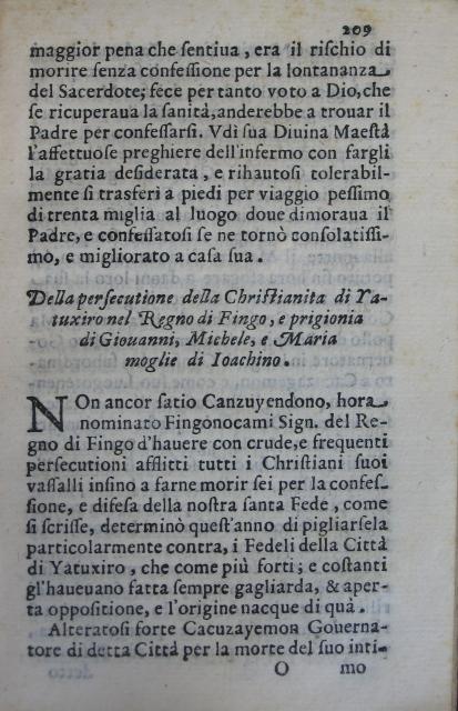 p. 209- Della persecutione della Christianita di Yatuxiro nel Regno di Fingo, ....JPG