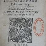 Lettera annau del Giappone Dell'Ano 1624.