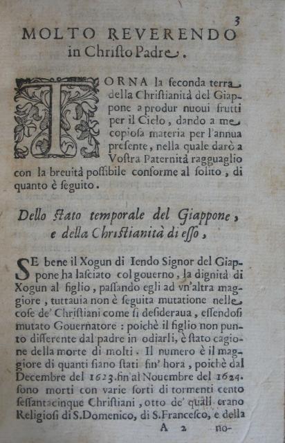 p. 3 Dello stato temporale del Giappone, e della Christianità di esso.JPG