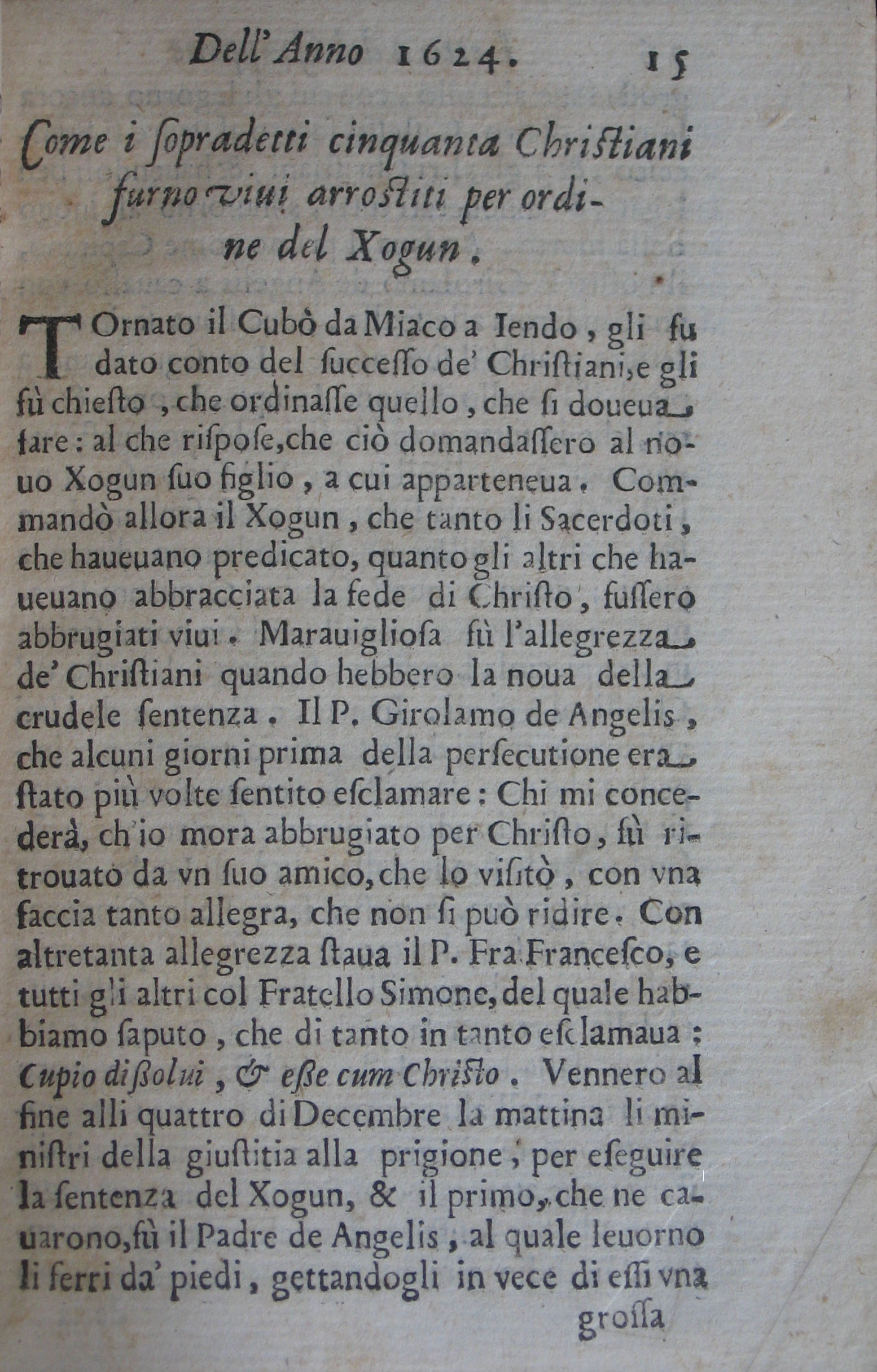 p. 15- Come i sopradetti cinquante Christiani furno vivi arrostiti per ordine del Xogun.JPG
