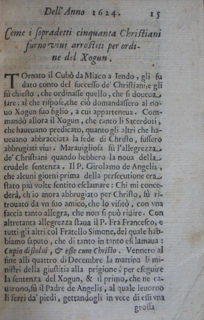 p. 15- Come i sopradetti cinquante Christiani furno vivi arrostiti per ordine del Xogun.JPG
