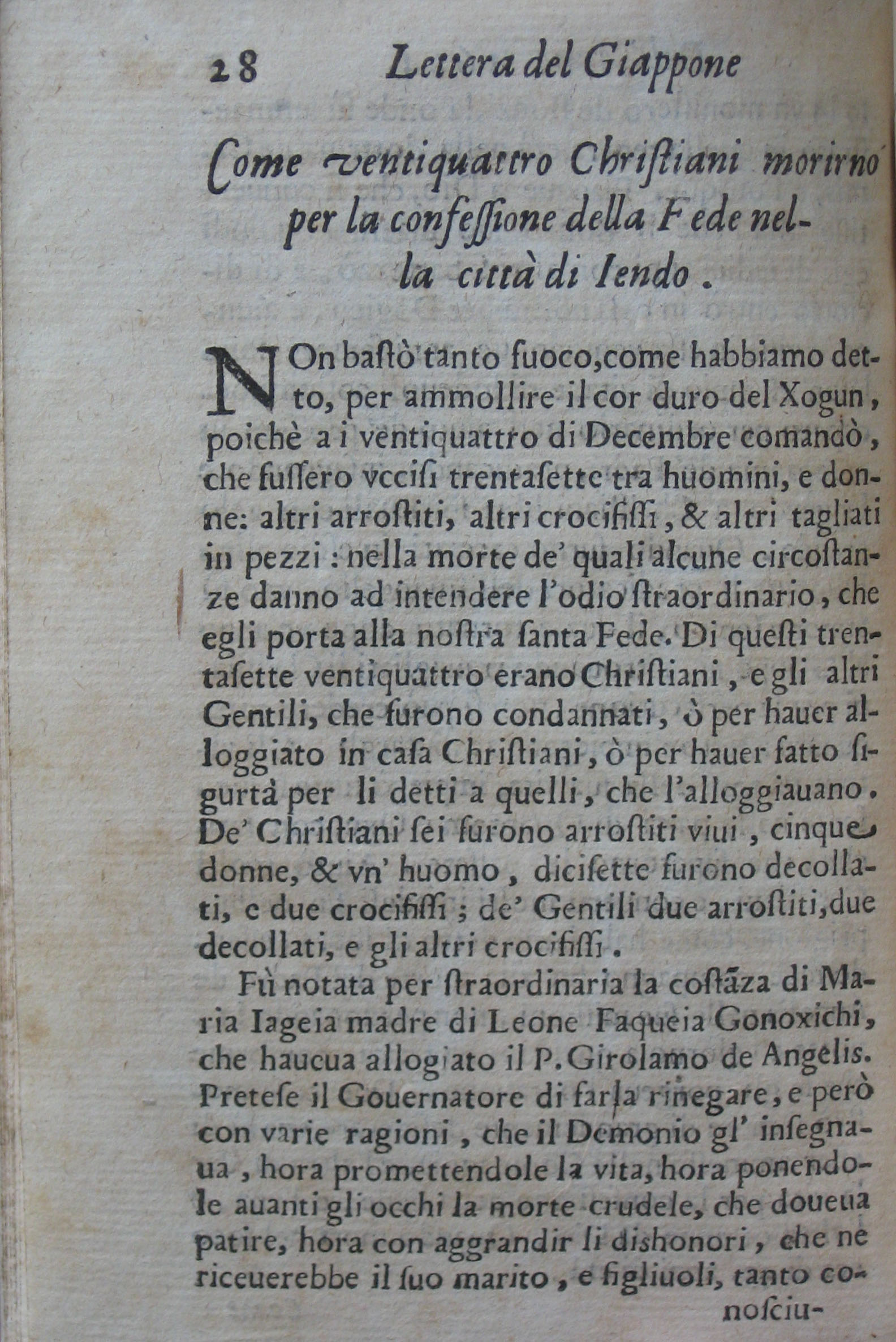 p. 28- Come ventiquattro Christiani morirno per la confessione della Fede nella città di Iendo.JPG