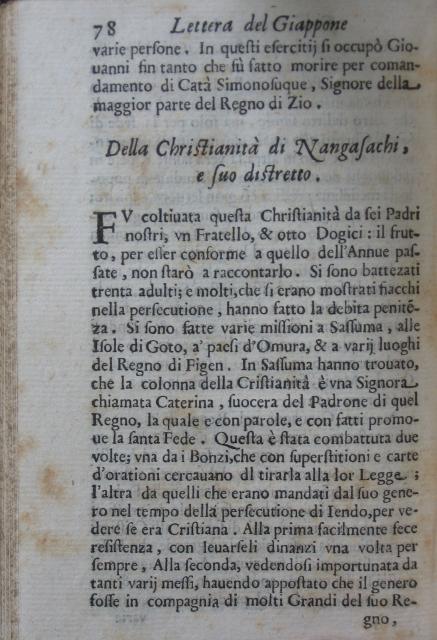 p. 78- Della Christianità di Nangasachi, e suo distretto.JPG