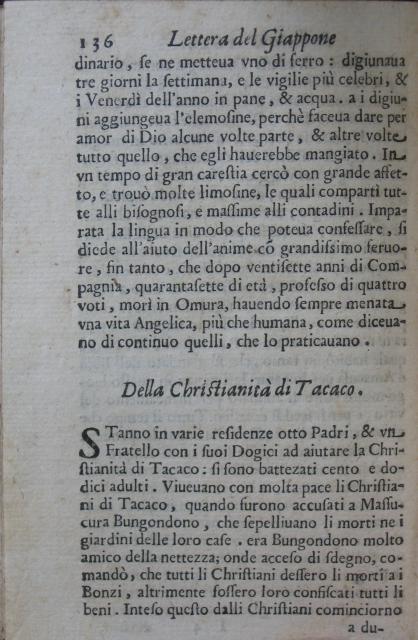 p. 136- Della Christianità di Tacaco.JPG
