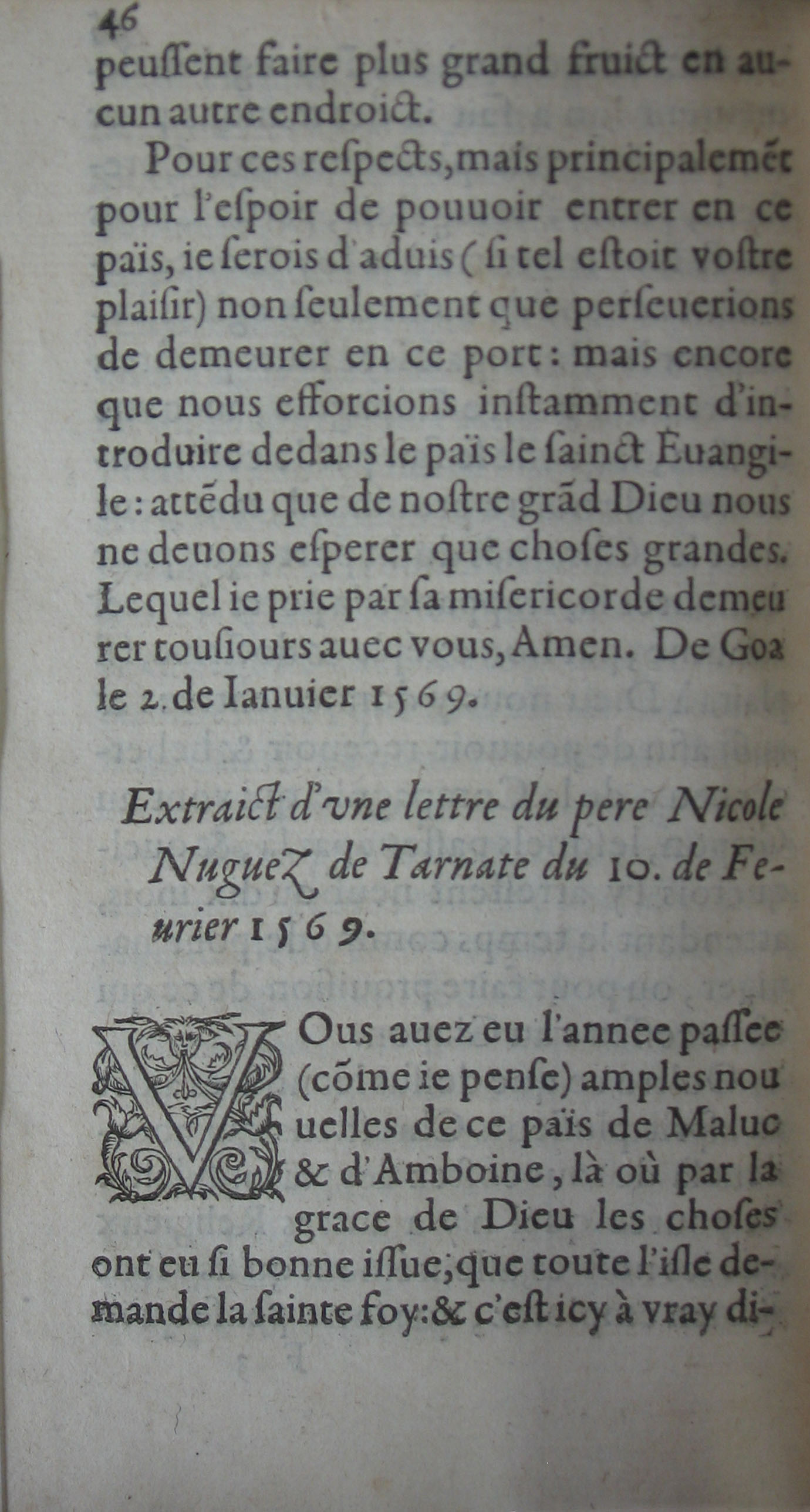 p. 46- Extraict d'une lettre du pere Nicole Nuguez de Tarnate du 10. de Fevrier 1569..JPG