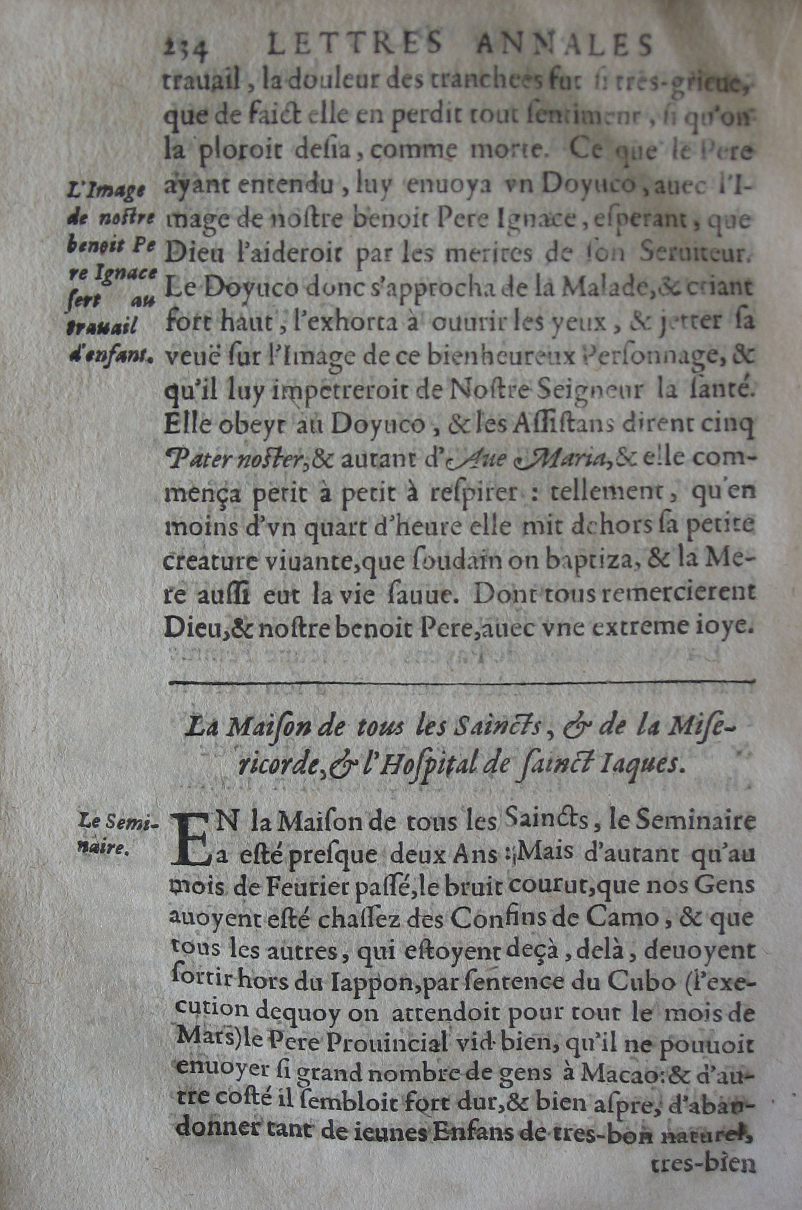 p. 234- La Maison de tous les Saincts, & de la Misericorde, & l'Hospital de Sainct Jacques.JPG