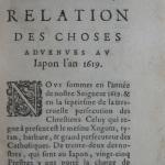 p. 1- RELATION DES CHOSES ADVENUES AU JAPON L'AN 1619.JPG