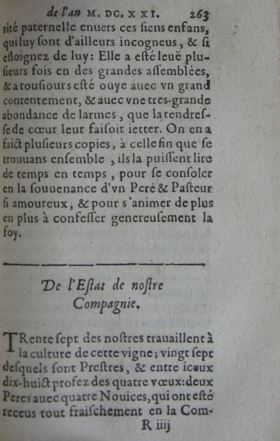 p. 263- De l'Estat de nostre Compagnie.JPG