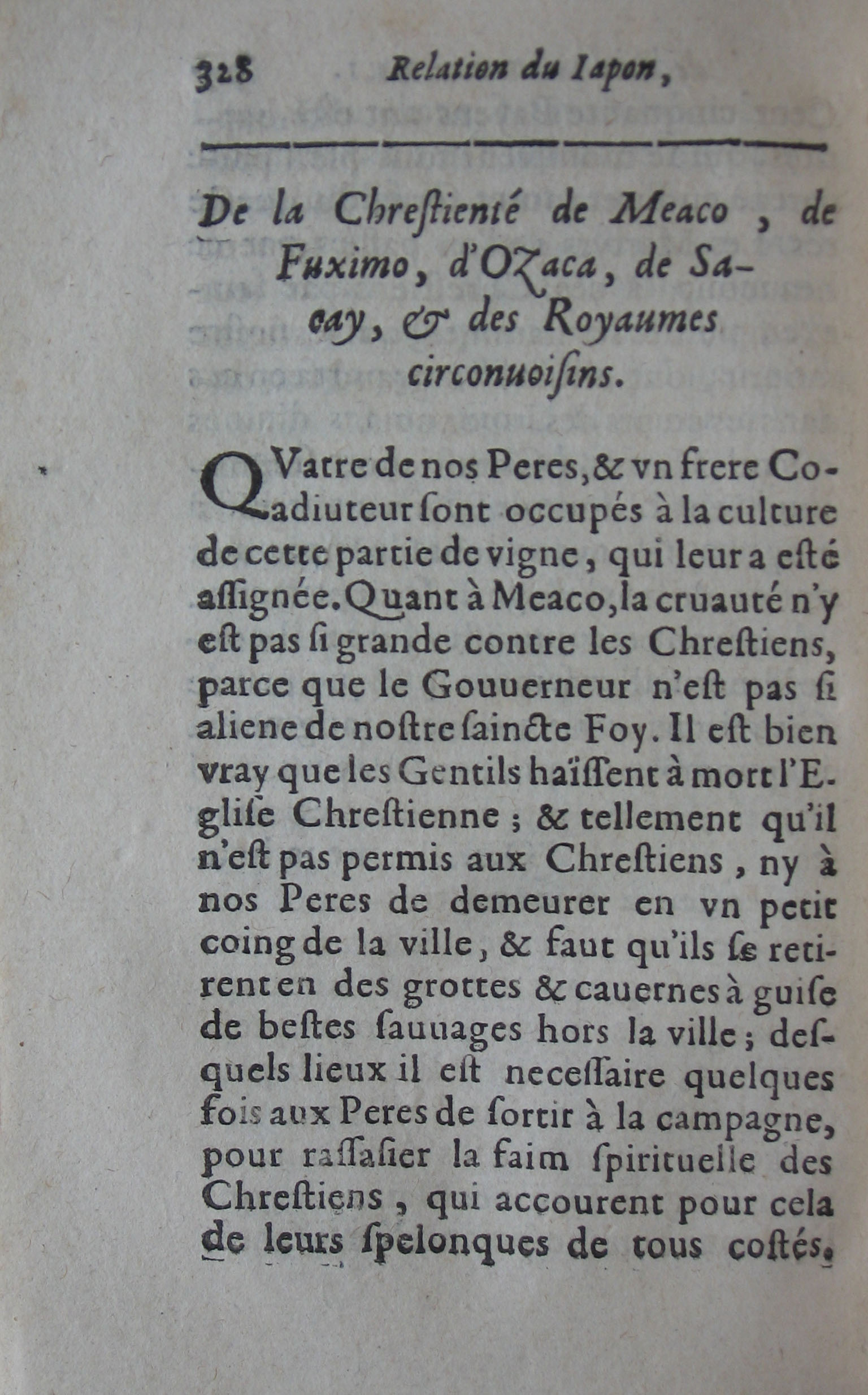 p. 328- De la Chrestienté de Meaco, de Fuximo, d'Ozaca, de Sacay, & des Royaumes circonvoisins.JPG