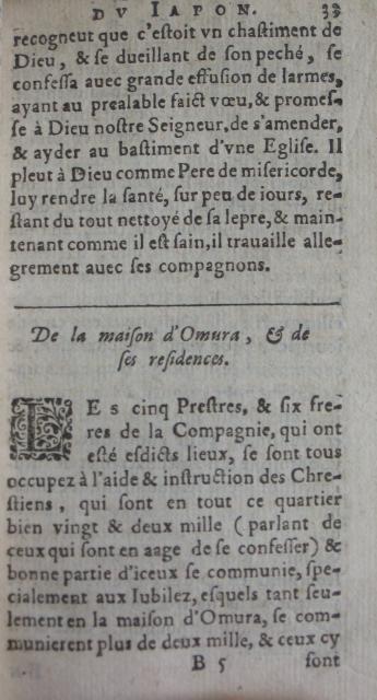 p. 33- De la maison d'Omura, & de ses residences