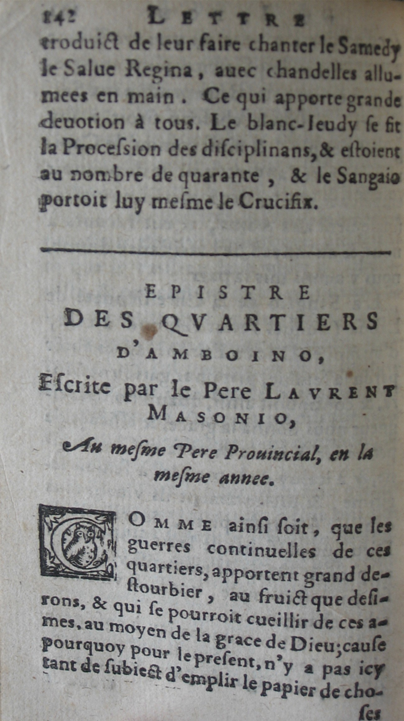 p. 142- EPISTRE DES QUARTIERS D'AMBOINO,.JPG
