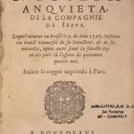 Eloge du P. Joseph Anquieta, de la Compagnie de Jesus.