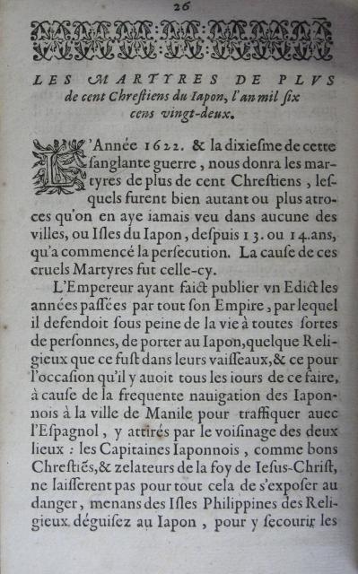 p. 26- LES MARTYRES DE PLUS de cent Chrestiens au Japon, l'an mil six cens vingt-deux.JPG